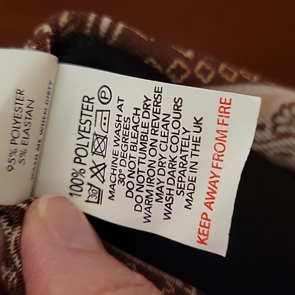 Daisy Street | Patchwork Mini Skirt Folk Print Mesh with Lettuce Hem - US Size 8 - Picture 10 of 10